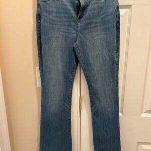 Banana Republic Women's High Rise Boot Cut Blue Jeans